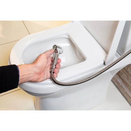 Kit hygiène WC avec douchette chromé Aquance - Panier des envies